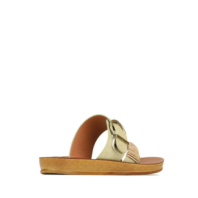 Los Cabos Bria Sage Light Flexible Sandal Jandal Light Green