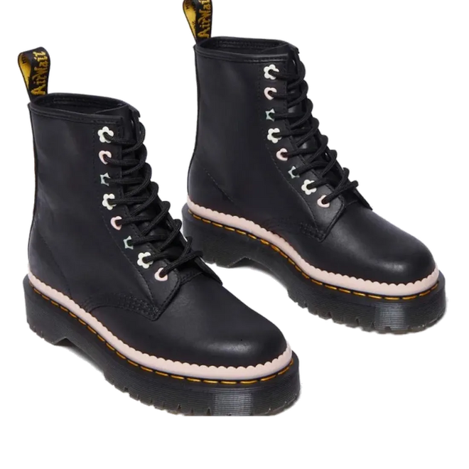 Dr Martens 1460 Bex Pascal Front Zip Black Nappa Luxe Leather