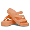 Crocs - Womens Getaway Strappy Slide Sandal Electric Sunstone Orange