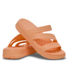 Crocs - Womens Getaway Strappy Slide Sandal Electric Sunstone Orange