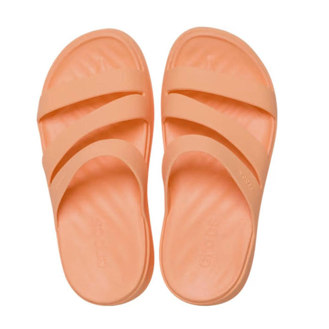 Crocs - Womens Getaway Strappy Slide Sandal Electric Sunstone Orange