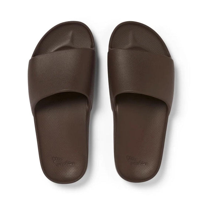Archies Arch Support Slide Chocolate Brown