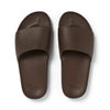 Archies Arch Support Slide Chocolate Brown