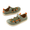 Bobux Kid+ KP Rocky Leather Closed Toe Sandal Vetiver Green Barefoot
