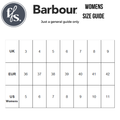 Barbour Elley Harness Black Wellington Womens Rainboot size guide: UK 3-9 = EUR 36-42 = US 5-11. Use this chart as a reference to find your perfect fit in these stylish black rainboots., 5020985983018, 5020985983575, 5020985984107, 5020985984558, 5020985984947, 5020985985340