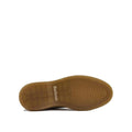 The image displays the sole of the Barbour Mens Blaine Chukka Lace Up Taupe Suede Boot, made of textured light brown rubber with "Barbour" printed near the arch, reflecting its signature refined style and comfort., 5063669166789, 5063669166796, 5063669166734, 5063669166741