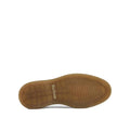 The image shows the sole of the Barbour Mens Harefield Derby Lace Up Shoe in Slate Grey Suede. It has a light brown rubber texture with the Barbour name near the heel and features a smooth, slightly textured surface., 5063669166710, 5063669166727, 5063669166666, 5063669166673