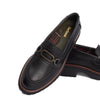 Barbour Maddie Black Leather Womens Chunky Loafer