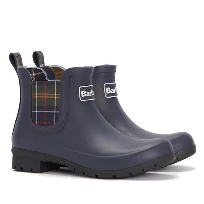 Barbour Kingham Navy Chelsea Wellingtons Womens Rainboot