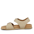 Bay Lane Zeus Latte Womens Leather Sandal with Back Strap