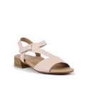 Bay Lane Dune Womens Leather Low Heel Sandal Blush Pink