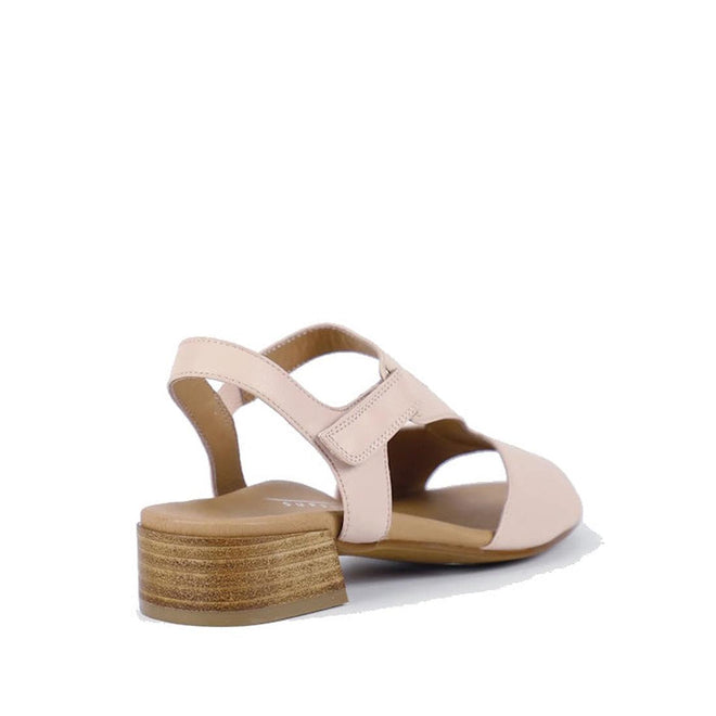 Bay Lane Dune Womens Leather Low Heel Sandal Blush Pink