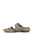 Bay Lane Tacoma Cheetah Womens Leather Slide Sandal