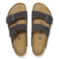 Birkenstock Arizona Velvet Grey Birkibuc – Regular Fit