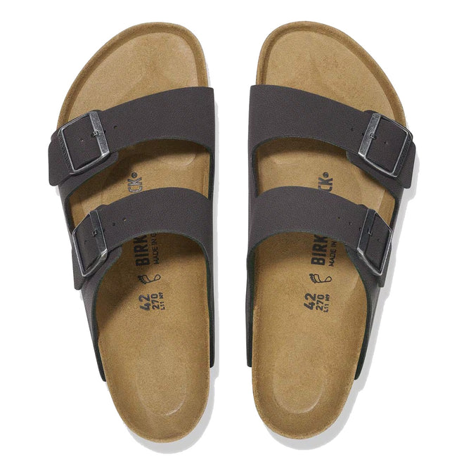 Birkenstock Arizona Velvet Grey Birkibuc – Regular Fit