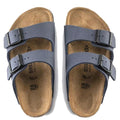 Birkenstock Kids Arizona Navy Birkibuc  Narrow Slides