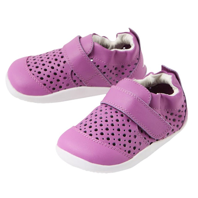Bobux Xplorer Go Punch Orchid Purple First Walker Sandal