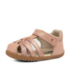 Bobux Step Ups Cross Jump Dusk Pearl Pink Closed Toe Sandal