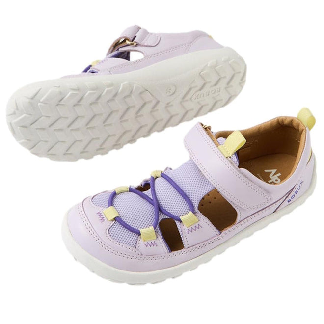 Bobux Kid+ Rocky Leather Closed Toe Sandal Thistle Lavender