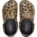 The Crocs Classic Clog Realtree MAX7 Adults Unisex features a camouflage design, Croslite foam comfort, top ventilation holes, black footbeds, and adjustable heel straps., 51772, 196265815142, 196265815159, 196265815166, 196265815173, 196265815180, 196265815036, 196265815043, 196265815050, 196265815067, 51782