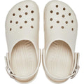 The Crocs Adults Classic Enamel Buckle Clog Frappe features ventilation holes, a pivoting heel strap, and cushioned Croslite foam for Crocs Comfort., 198445415944, 198445415951, 198445415968, 198445415975, 198445415982, 198445415999