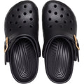 Crocs Womens Classic Metallic Buckle Clog Black