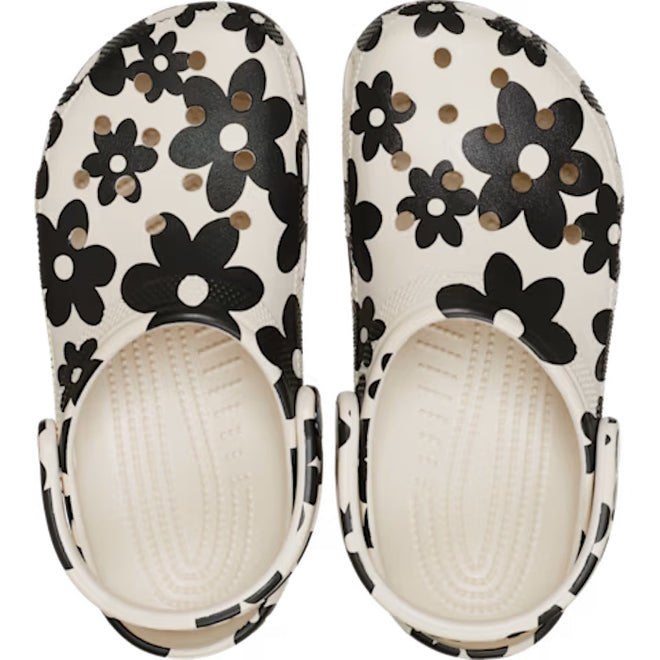 Crocs Adults Classic Pop Petals Summit White Multi