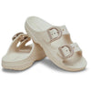 Crocs Womens Saturday Enamel Buckle Frappe Sandal Slide