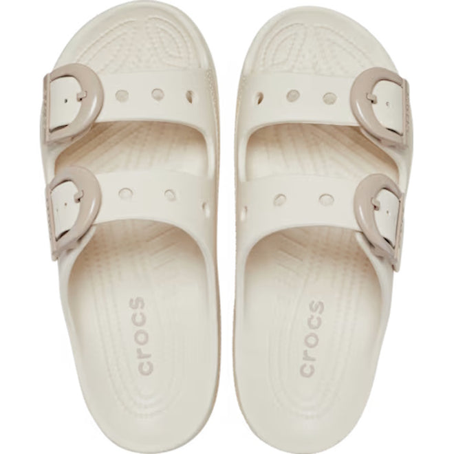 Crocs Womens Saturday Enamel Buckle Frappe Sandal Slide
