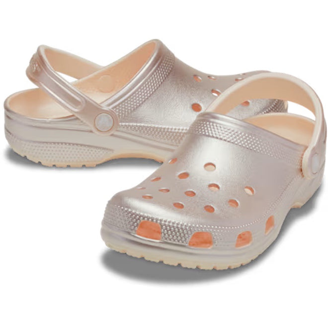 Crocs Kids Classic Clog Tinted Metallic Peach Ice - Junior Youth