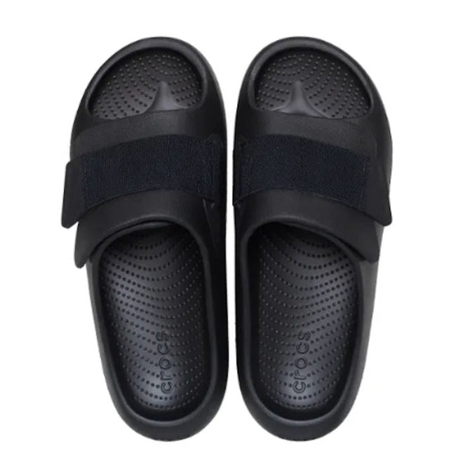 Crocs Adults Mellow Luxe Recovery Slide Black Not Returnable CLEARANCE