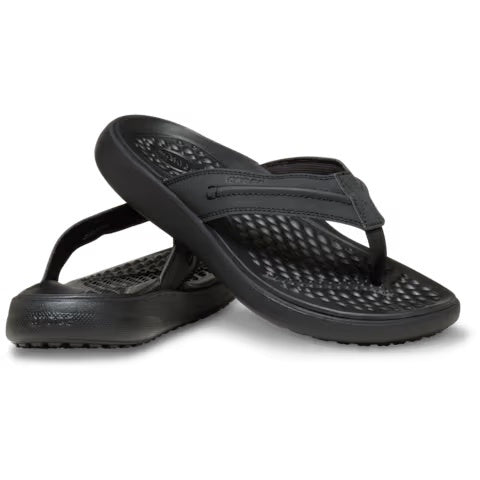 Crocs Mens Yukon Vista Literide Flip Black Black
