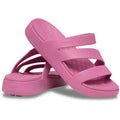 Crocs Womens Getaway Strappy Quiet Rose Slide