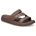 Crocs Womens Getaway Strappy Truffle Brown Slide