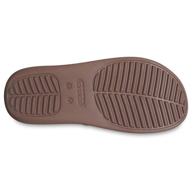 Crocs Womens Getaway Strappy Truffle Brown Slide