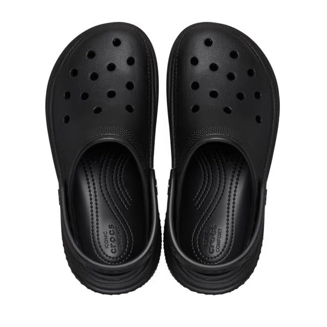 Crocs Stomp Classic  Clog Adults Black Platform CLEARANCE