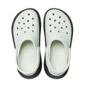 Crocs Stomp Classic Clog Adults Black Linen 2 Tone Platform Clearance