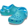 Crocs Kids - Youths Classic Clog K Iridescent Glitter Tinted Glass Aqua