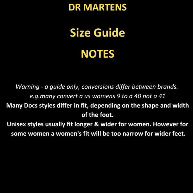 Dr martens jadon size guide new arrivals