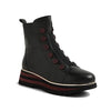 Django & Juliette Elrick Black Burgundy Leather Boot