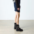 Dr Martens 1460 Bex Black Buckle Atlas Leather Boot With Zip
