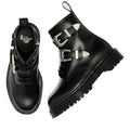 Dr Martens 1460 Bex Black Buckle Atlas Leather Boot With Zip