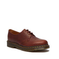 Image of right foot, side on of Dr Martens - 1461 Shoes Cashew Tan Ambassador Leather 3 Eye Lace Up Oxford-Foot Forward Shoes