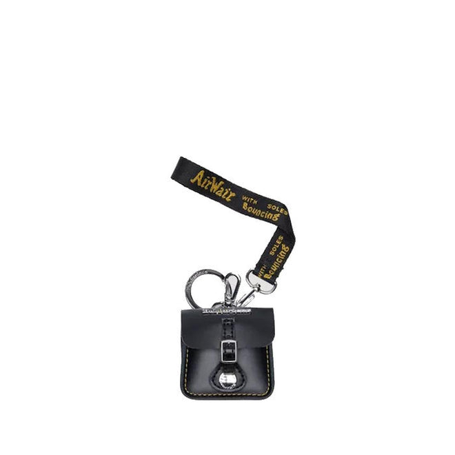 Dr Martens Ear Pod Holder Black Kiev Leather Bag Charm