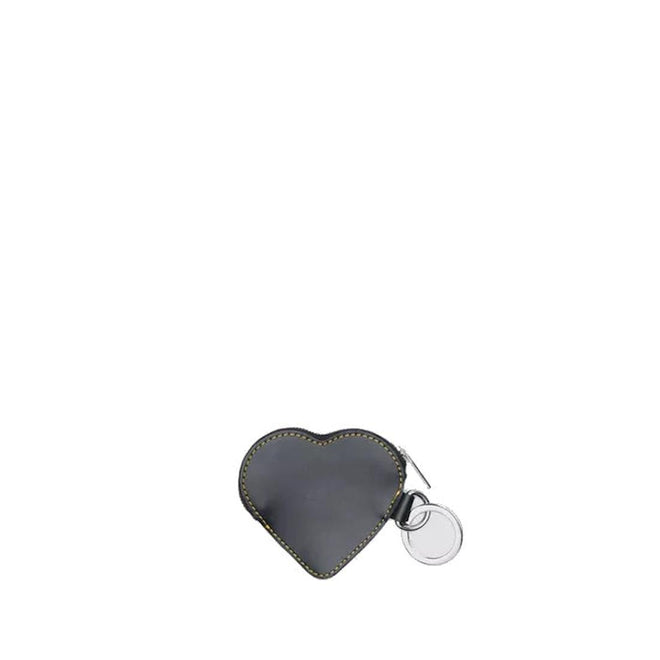 Bavk view Dr Martens tiny Heart-shaped keychain pouch on a white background 190665739794,