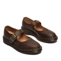 Dr Martens Mary Jane Flower Dark Brown Crazy Horse