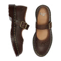 Dr Martens Mary Jane Flower Dark Brown Crazy Horse