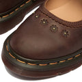 Dr Martens Mary Jane Flower Dark Brown Crazy Horse