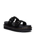 Dr Martens Myles Black E.H Long Napped Suede Sandal