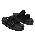 Dr Martens Myles Black E.H Long Napped Suede Sandal